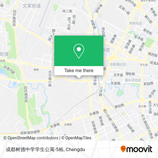 成都树德中学学生公寓-5栋 map