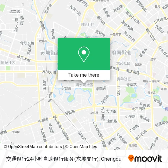 交通银行24小时自助银行服务(东坡支行) map