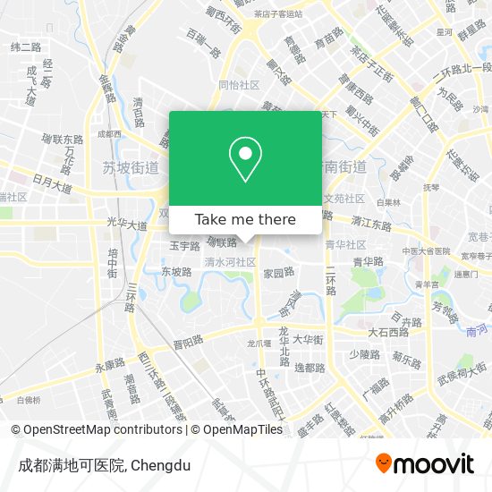 成都满地可医院 map