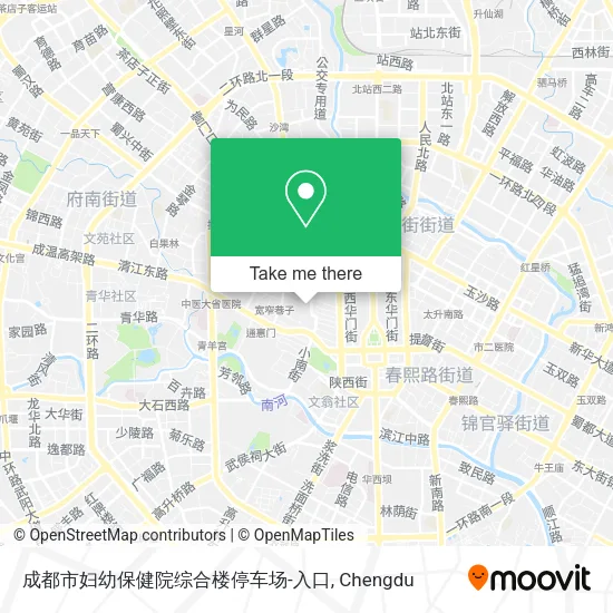 成都市妇幼保健院综合楼停车场-入口 map
