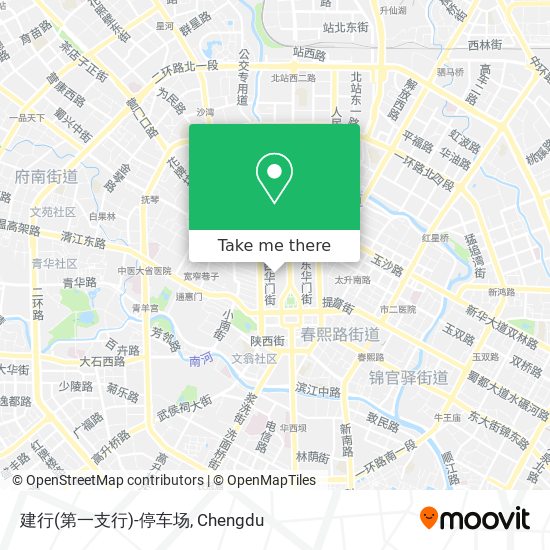 建行(第一支行)-停车场 map