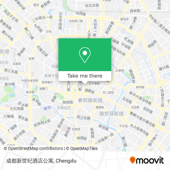 成都新世纪酒店公寓 map