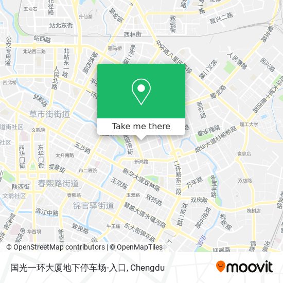 国光一环大厦地下停车场-入口 map