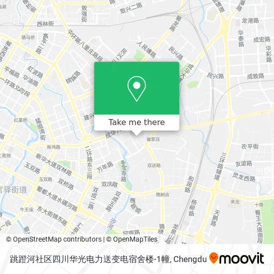 跳蹬河社区四川华光电力送变电宿舍楼-1幢 map
