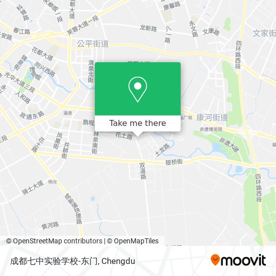 成都七中实验学校-东门 map