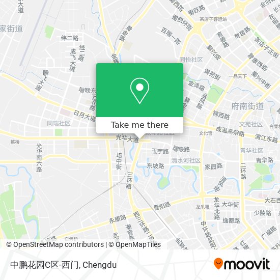 中鹏花园C区-西门 map