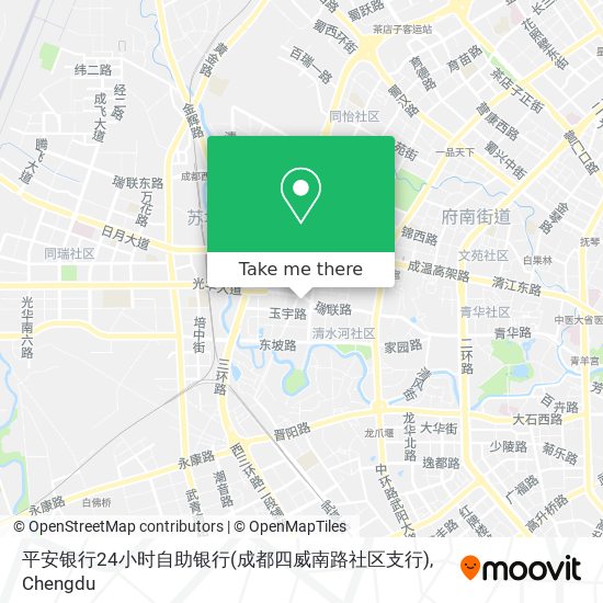 平安银行24小时自助银行(成都四威南路社区支行) map