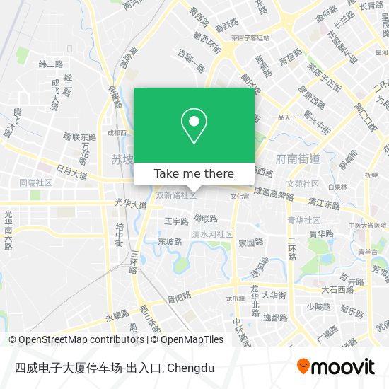 四威电子大厦停车场-出入口 map