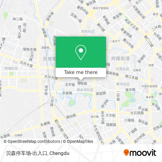 贝森停车场-出入口 map