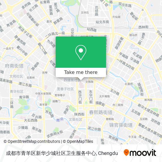 成都市青羊区新华少城社区卫生服务中心 map