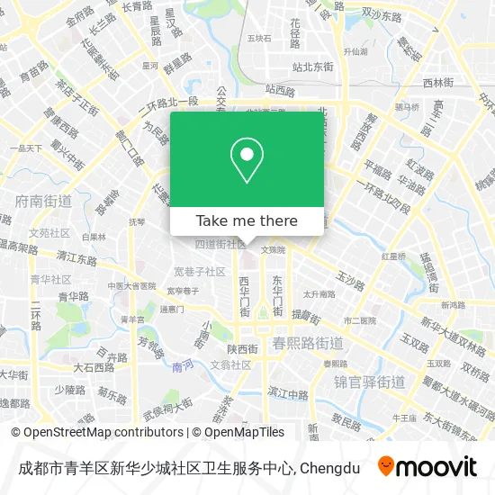 成都市青羊区新华少城社区卫生服务中心 map