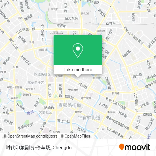 时代印象副食-停车场 map