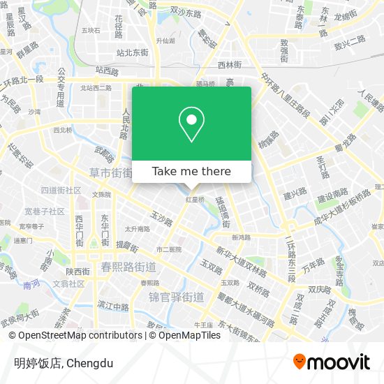 明婷饭店 map