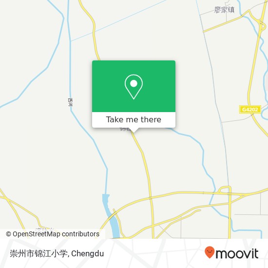 崇州市锦江小学 map