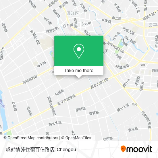 成都情缘住宿百信路店 map