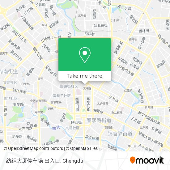 纺织大厦停车场-出入口 map