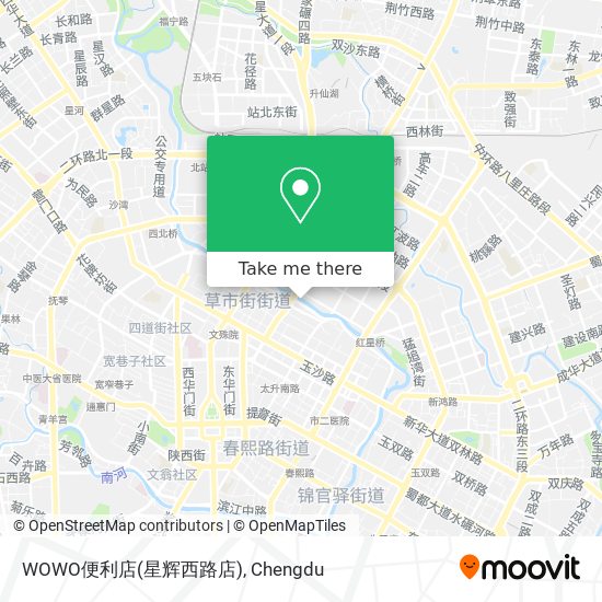 WOWO便利店(星辉西路店) map