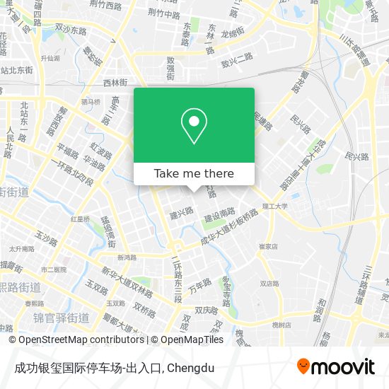 成功银玺国际停车场-出入口 map