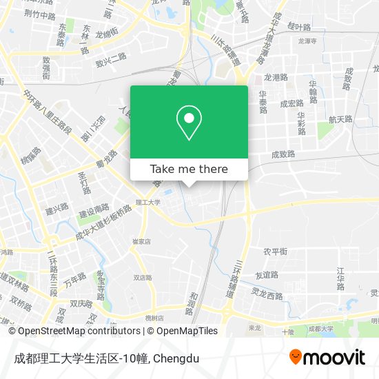 成都理工大学生活区-10幢 map