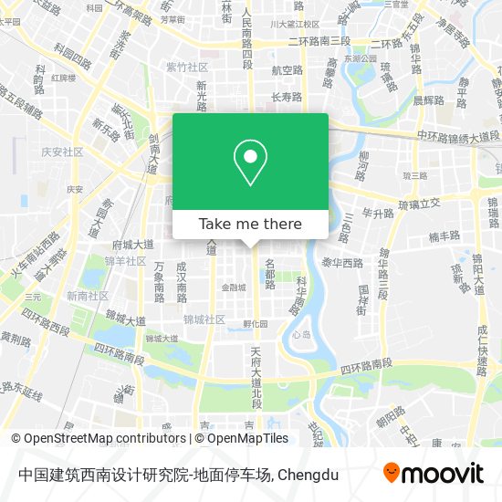 中国建筑西南设计研究院-地面停车场 map