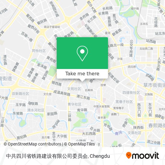中共四川省铁路建设有限公司委员会 map