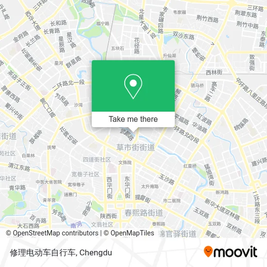 修理电动车自行车 map