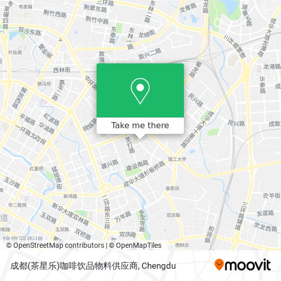 成都(茶星乐)咖啡饮品物料供应商 map