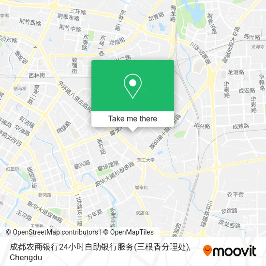 成都农商银行24小时自助银行服务(三根香分理处) map