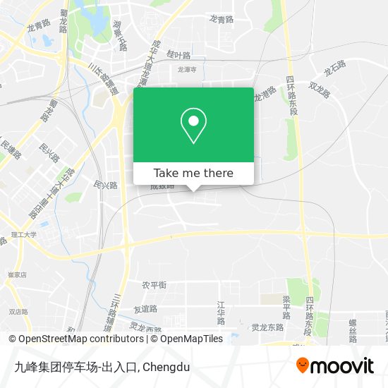 九峰集团停车场-出入口 map