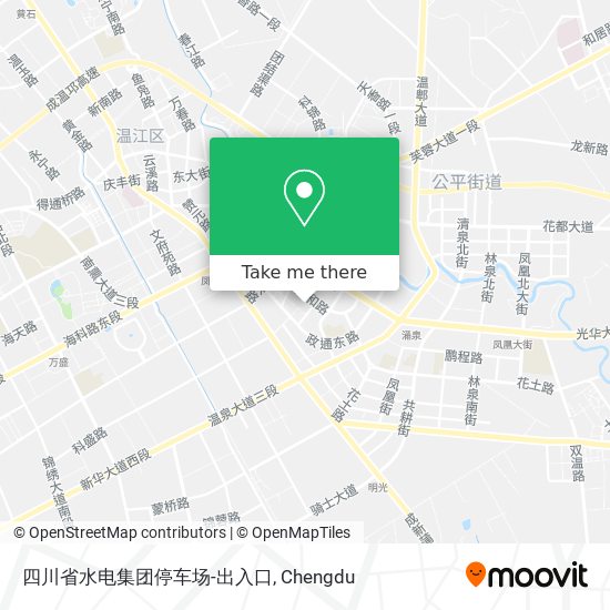 四川省水电集团停车场-出入口 map