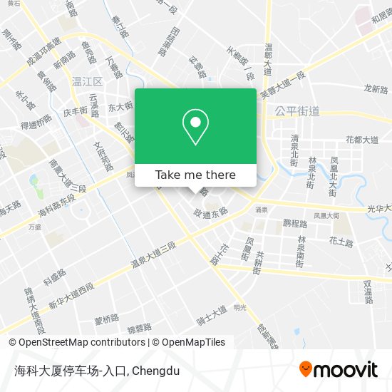 海科大厦停车场-入口 map