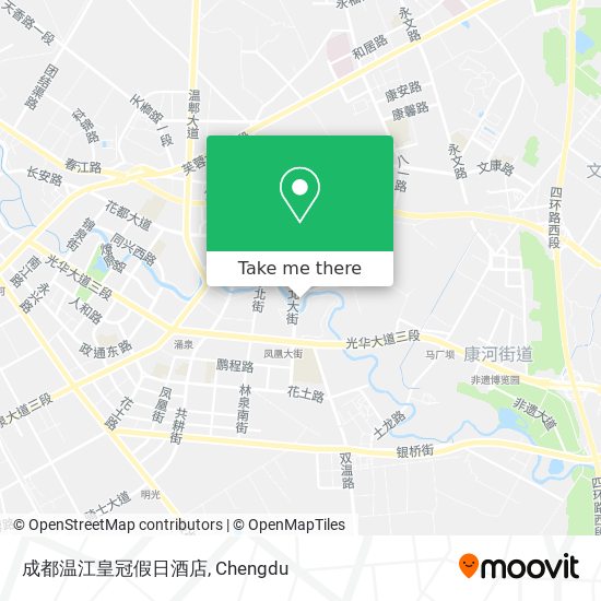 成都温江皇冠假日酒店 map
