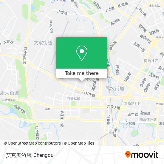 艾克美酒店 map