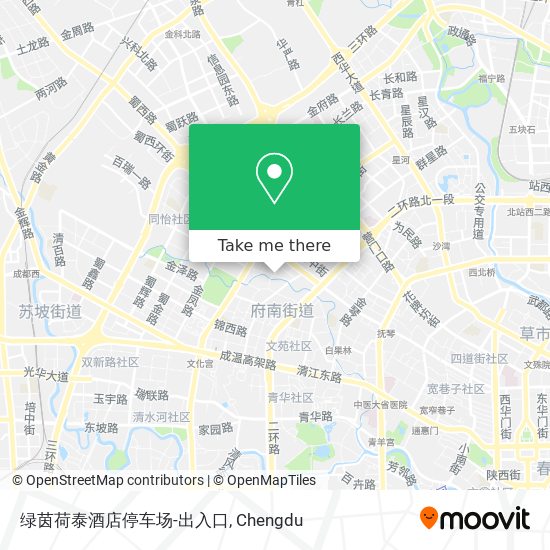 绿茵荷泰酒店停车场-出入口 map