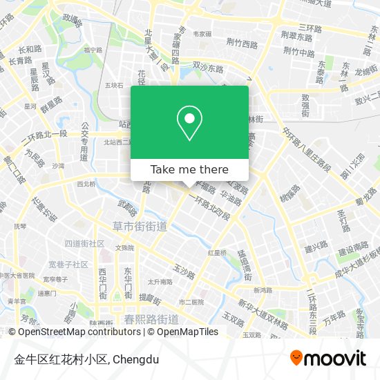 金牛区红花村小区 map