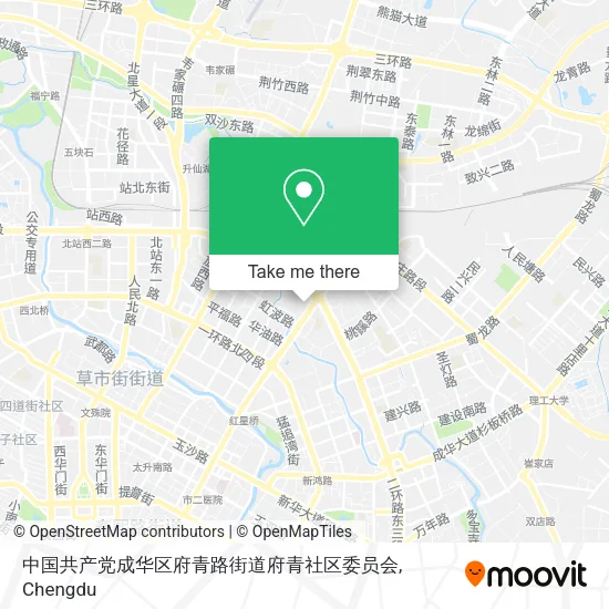 中国共产党成华区府青路街道府青社区委员会 map