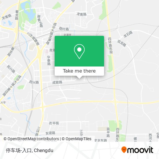停车场-入口 map