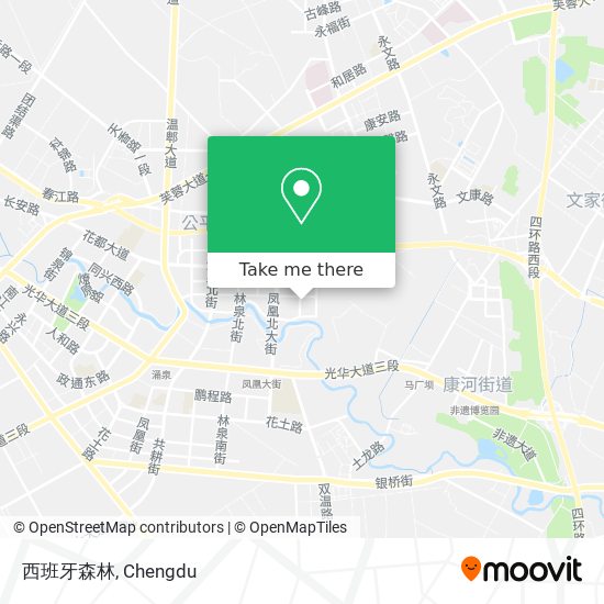 西班牙森林 map