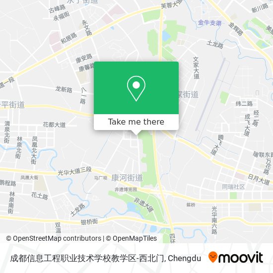 成都信息工程职业技术学校教学区-西北门 map