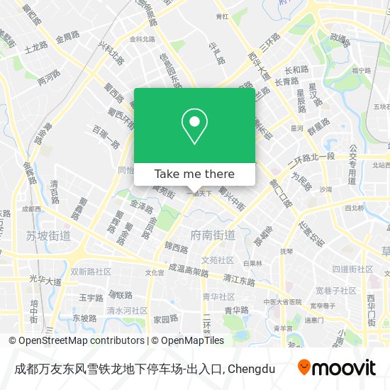 成都万友东风雪铁龙地下停车场-出入口 map