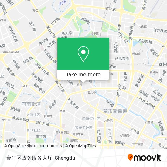 金牛区政务服务大厅 map