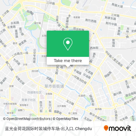 蓝光金荷花国际时装城停车场-出入口 map