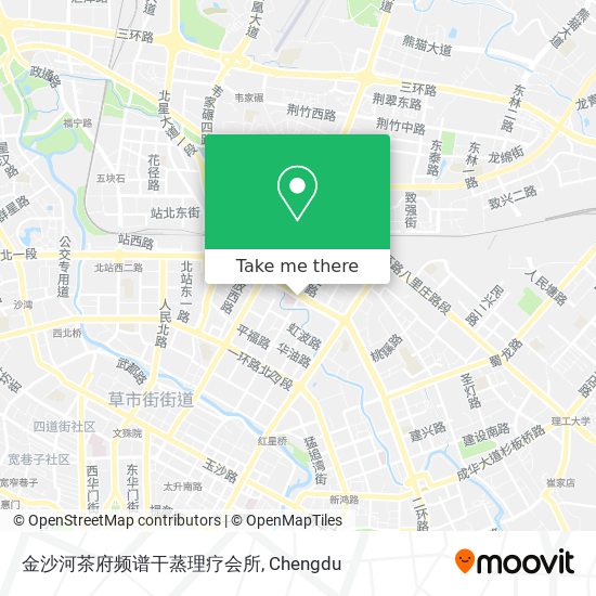 金沙河茶府频谱干蒸理疗会所 map