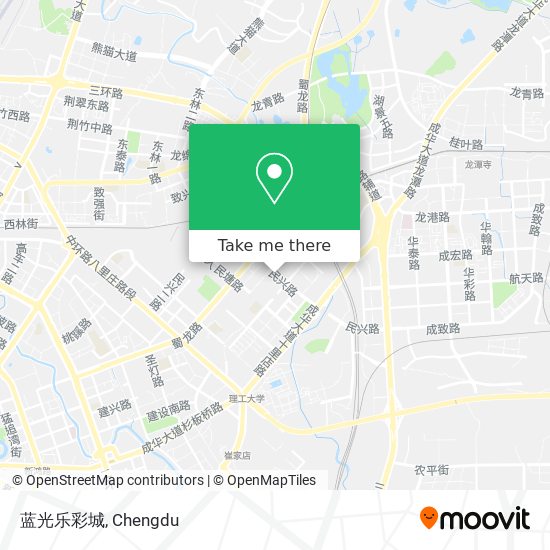 蓝光乐彩城 map