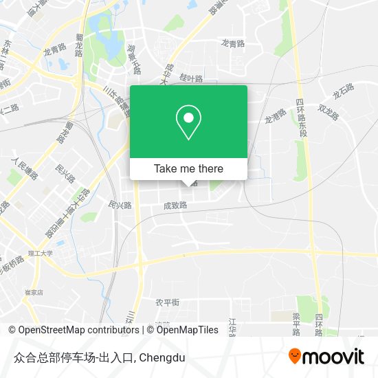 众合总部停车场-出入口 map