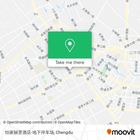 怡家丽景酒店-地下停车场 map