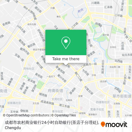 成都市农村商业银行24小时自助银行(茶店子分理处) map