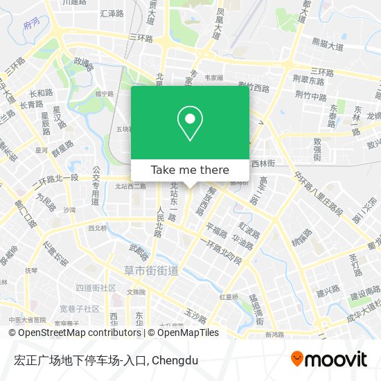 宏正广场地下停车场-入口 map