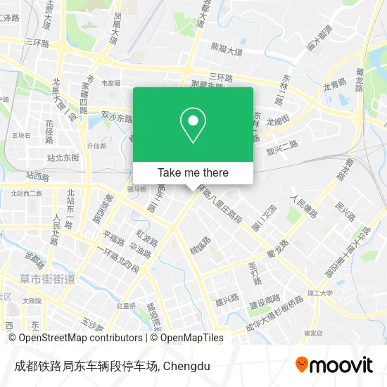 成都铁路局东车辆段停车场 map