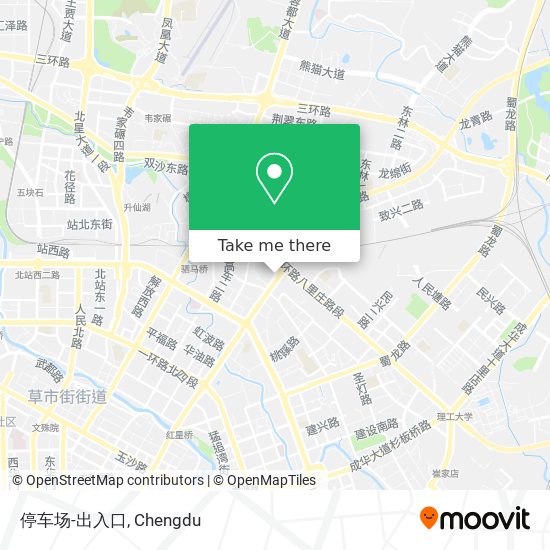 停车场-出入口 map